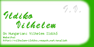 ildiko vilhelem business card